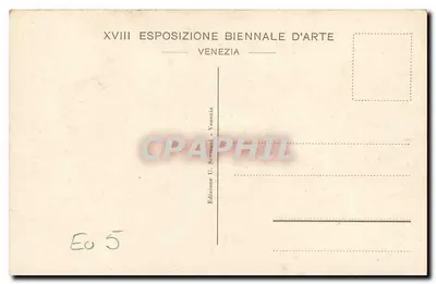 Nudez feminina — XVIII Exposição Internacional de Veneza — Studio di Nudo, Foto Giacomelli N. 82 — Verso