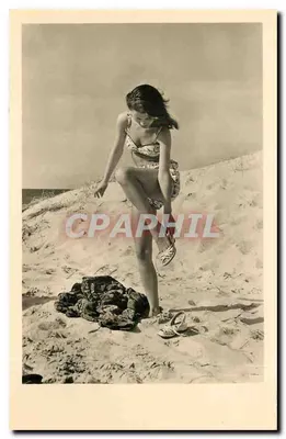 Donna in costume da bagno — spiaggia — Gebri. Ernhold, Magdebourg