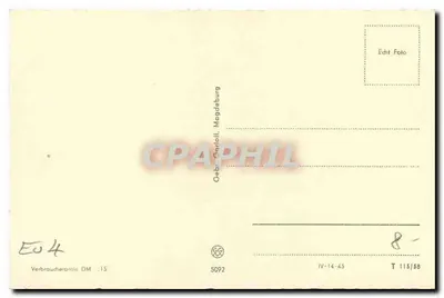 Donna in costume da bagno — spiaggia — editore Geb. Garloff, Magdeburg, numero di serie T 115/88 — Verso