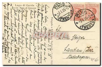 Lago di Garda — Baia di Limone — Wydawca Leo Baehtrent — Rewers
