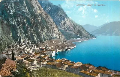 Limone, Lago di Garda — vista panorâmica — editor não identificado, n° de série M 10281