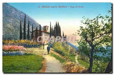 S. Michele sopra Gardone - Lago di Garda — Edit. Brugner & C. Como