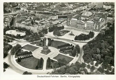 Berlin, Königsplatz — vista aérea — série Deutschland-Fahrten