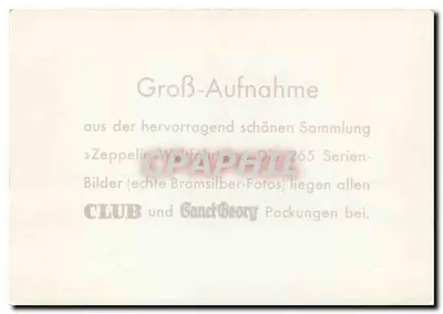Burg Hohenzollern — widok z lotu ptaka — Zeppelin-Club — Rewers