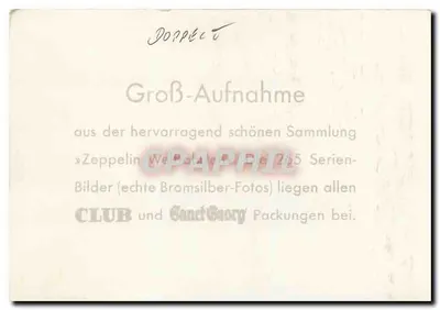 LZ 127 — Técnico: Um anel é soldado — Foto do Zeppelin — Verso