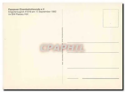 Eilgüterzuglok 41018 — Passau Hbf — Passauer Eisenbahnfreunde e.V. — Verso