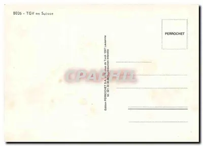 TGV na Suíça — Edição Perrochet, n° 8026 — Verso
