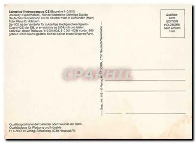 ICE 410/810 — Intercity-Experimental — Wydawnictwo Holzborn — Rewers