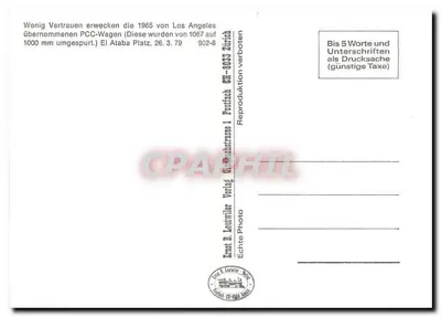 Tramwaj w El Ataba — Tunezja — Wydawca Ernst B. Leuwyler, Zurych — Rewers