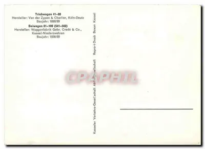 Tramway de Cassel — Tramway n°3 en Battenhausen — Grosse Casseler Strassenbahn — Reverso