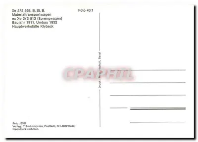 Tramwaj n°593 — Matériel transportowy — Tramil-Press, Bazylia — Rewers