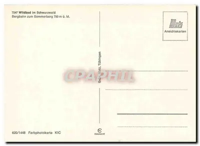 Bergbahn zum Sommerberg — 750 m ü. M. — Mets Ansichtskarten — Rewers