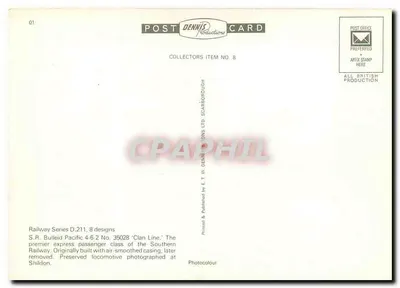 Locomotief 35028 — Atlantic Coast Express — Post Dennis Productions — Achterkant