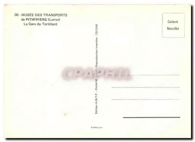 Pithiviers — Museum der Verkehrsmittel — Edition A.M.T.P. - Cliché M. Gugler — Rückseite