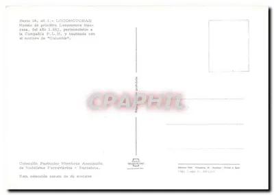 Locomotiva PLM 48T — modelo 1883 — Ateliers de Paris — Edição FID.A. Barcelona — Verso