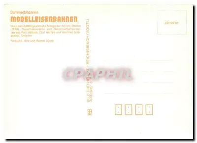 Modelagem ferroviária — Modelos de locomotivas a vapor — AG Meißner (1979) — BILD UND HEIMAT — Verso