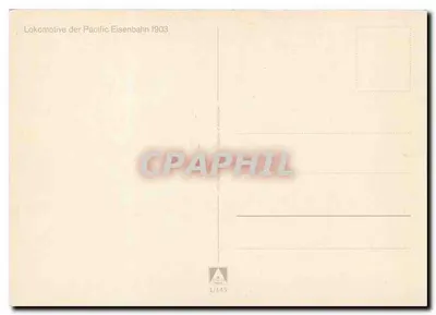 Locomotiva della Pacific Railway 1903 — n. 1/145 — Verso