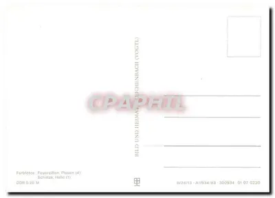 Harzquerbahn — Trem a vapor nas florestas — editor Schütze, Halle (1) — Verso