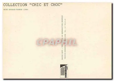 Pociąg metra w Paryżu — jesień — Kolekcja 'Chic et Choc' (1908) — Rewers