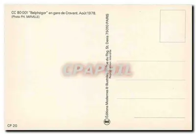 CC 80 001 'Belphegor' — locomotiva a vapor — Edições Modernas & Ilustradas — Verso