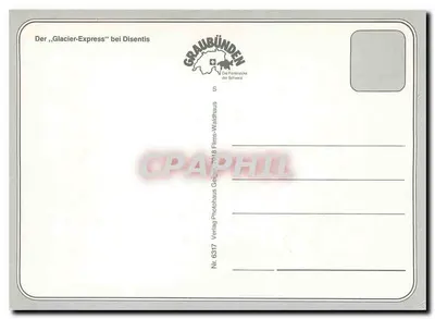 Glacier Express — Disentis — Graubünden Verlag — Rewers