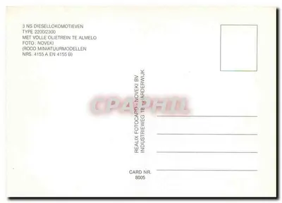 3 diesla NS — typ 2200/2300 — Almelo — Realix Fotocards — Rewers