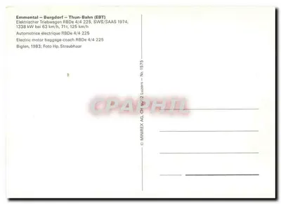 Kanollingen-Thur — Estação — MINIREX AG, CH 9602 Luzern - Nr. 1575 — Verso