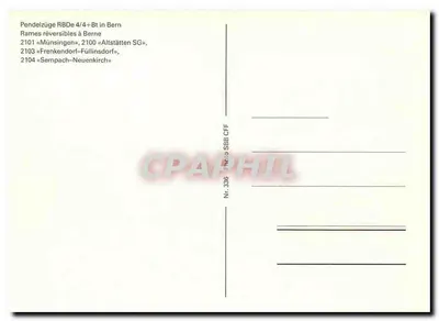 Pendelzüge RBDe 4/4+Bt do Bern — SBB CFF FFS — Rewers