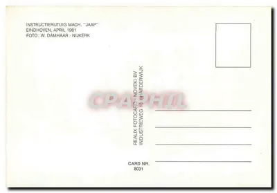Pociąg elektryczny SNCB — lokomotywa 30 8415 — Eindhoven — wydawca Realix Fotocart — Rewers
