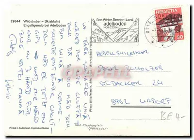 Engstigenalp – Zjeżdżalnia narciarska przy Adelboden – Thot Klopfenstein — Rewers