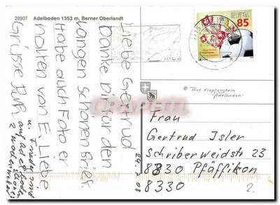 Adelboden — vista panorâmica das montanhas Tierhörnli, Steghorn, Wildstrubel, Fitzter — editor Thot Klopfenstein — Verso