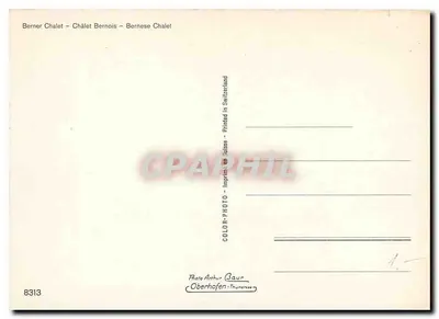 Bernese Chalet – Chalet Bernois – Bernese Chalet – Oberhofen-Thun — Achterkant