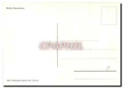 Berner Bauernhaus — dom wsi — Photoglob-Wehrli AG, Zürich, n° 6995 — Rewers