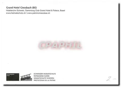 Gießbach am Brienzersee — Ogólny widok — Grand Hotel Giessbach (BE) — Rewers