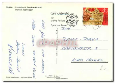 Grindelwald — Stacja Grund — Grindelwald, Tschuggen — Rewers