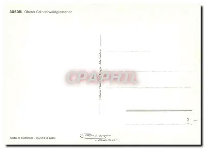 Oberer Grindelwaldgletscher — alpejski lodowiec — Photo Gyger, Adelboden — Rewers