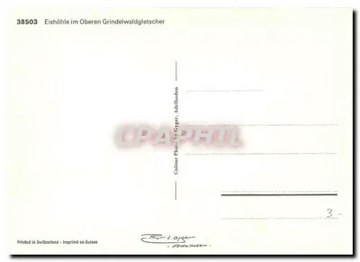 Lodowa jaskinia w Grindelwaldgletscher — Szwajcaria — Fot. Gyger, Adelboden — Rewers