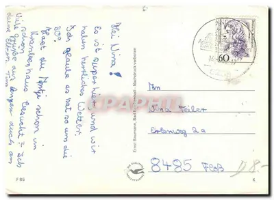 Legenda o królu Watzmannie — Die Watzmannsage — wydane przez Ernst Baumann, Bad Reichenhall — Rewers