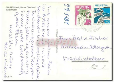 Jezioro Lenk — Berner Oberland — Verlag Foto Zuzialian, n° C577 — Rewers