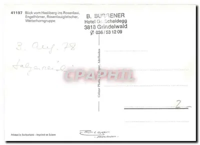 Widok z maswu Engelhörner — Rosenlaugletscher, Grindelwald — Photo & Gröger — Rewers
