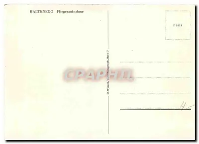 Halteneegg — widok z lotu ptaka — O. Wyzsch, Barn 7 — Rewers