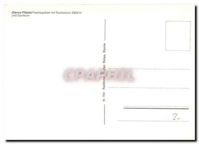 Pischahorn — Davos, Szwajcaria — wydawca Stefan Reiss, n° 704 — Rewers