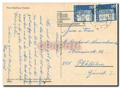 Flims-Waldhaus — Kurort letni i zimowy — wydawca Flims-Waldhaus, nr 8330 — Rewers