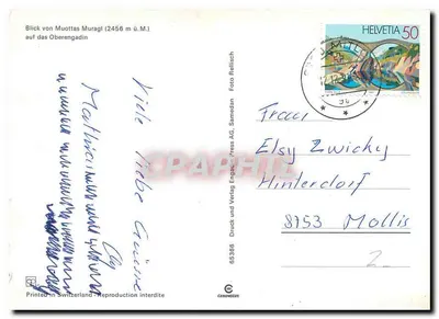 Widok z Muottas Muragl — Samedan — Foto Rellisch — Rewers