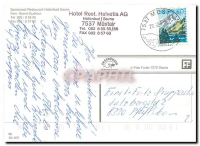 Hotel Helvetia — Müstair, Grisons — Hotel Rest. Helvetia AG — Rewers