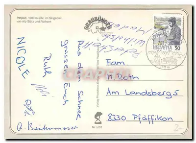 Parpan — Miasto wakacyjne z charakterem — Verlag Photohaus Geyer — Rewers