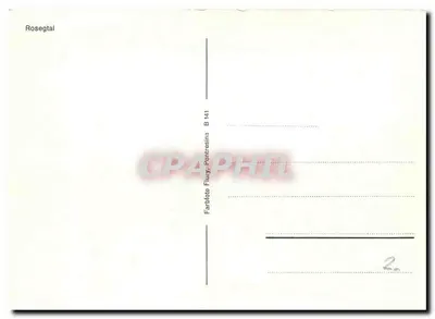 Roseg Tal — Widok lodowca i mostu — Farbfoto Flury, Pontresina B 141 — Rewers