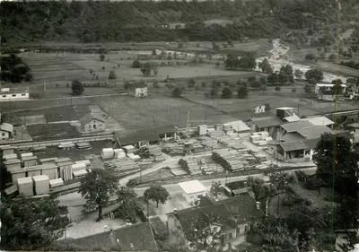 Roveredo — scènes de la scierie Schenardi Eredi fu G. — éditeur E. Dobrzanski, Rip. vietota