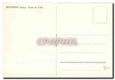Roveredo (Grig.) — Ponte di Valle — Editore: Falipponi, Svizzera — Verso