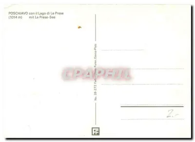 Puschlav — Wiersz Roberto Tuena — n°28-272 — Rewers